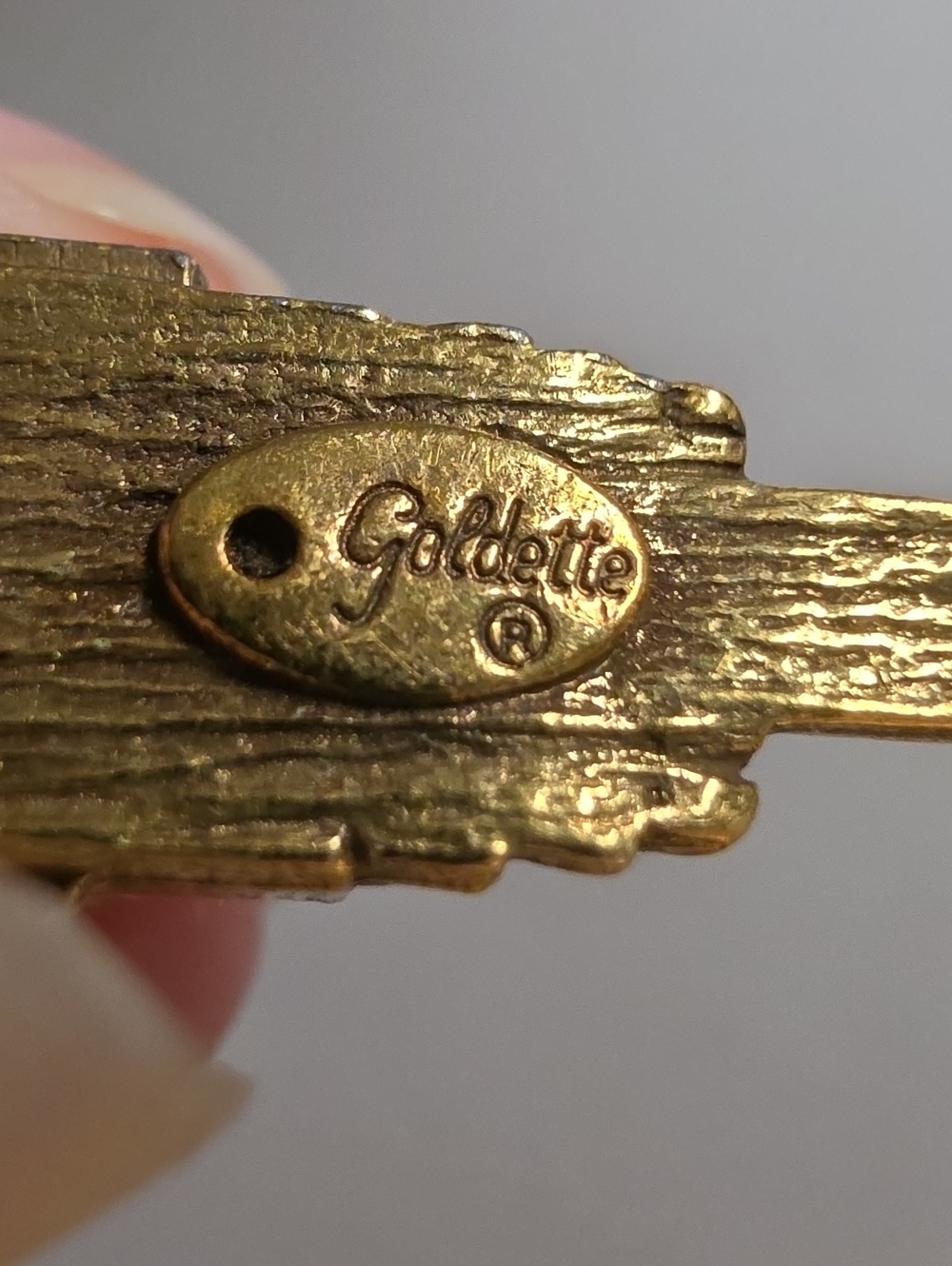 Vintage Goldette Victorian Revival Lantern Brooch - Picture 2 of 6